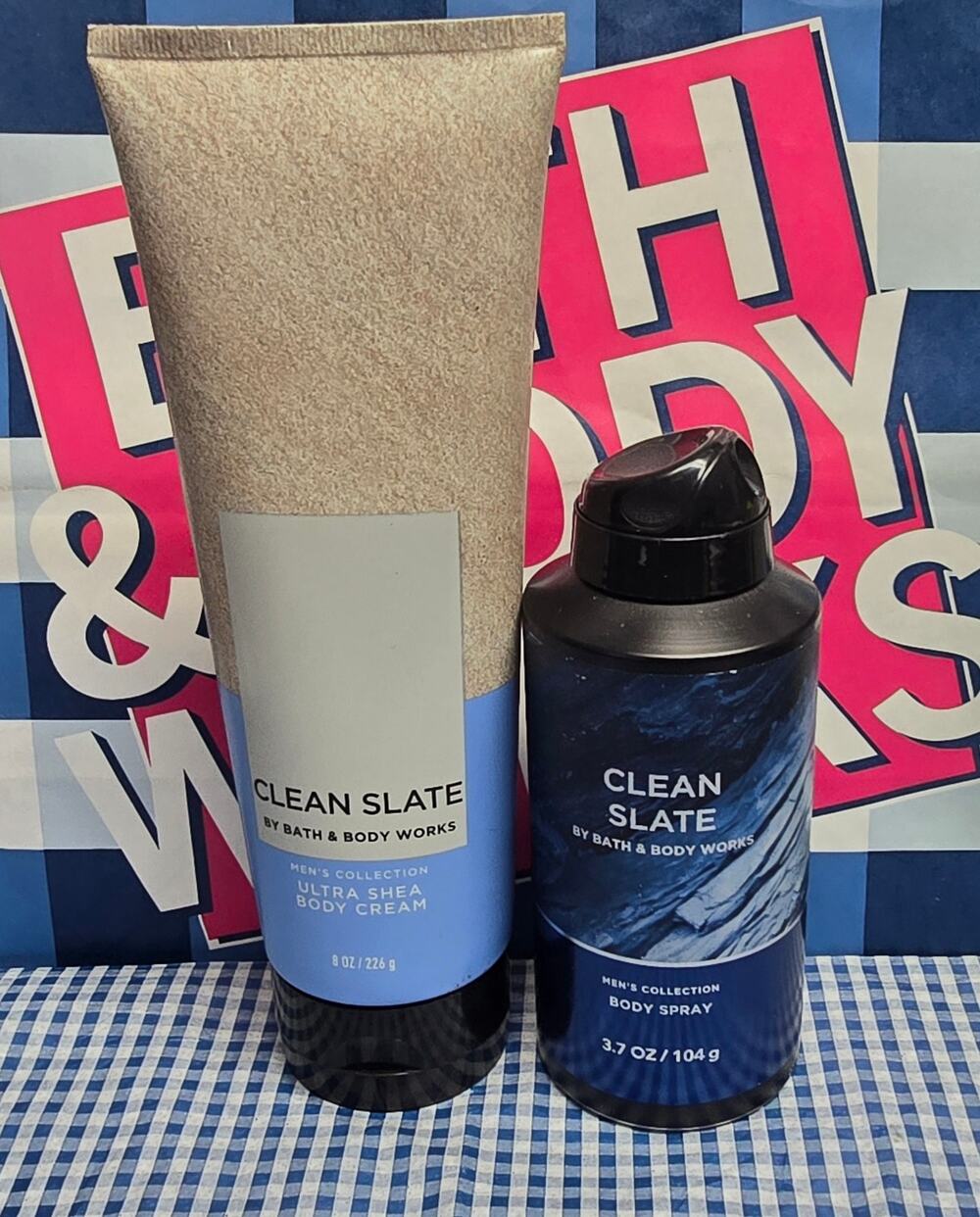BBW Clean Slate Ultra Shea Body Cream & Body Spray Men's Collection